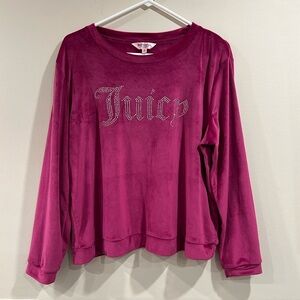 🔥Juicy Couture Women's Pink Long Sleeve Top🔥
